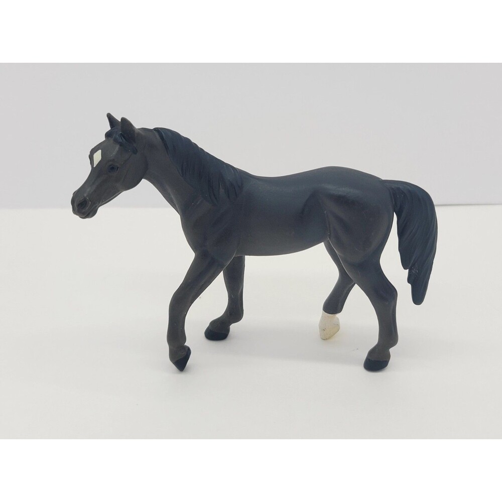 Arabian Mare Horse Dark Brown Black Figure Figurine Toy Vintage 2004 by Safari